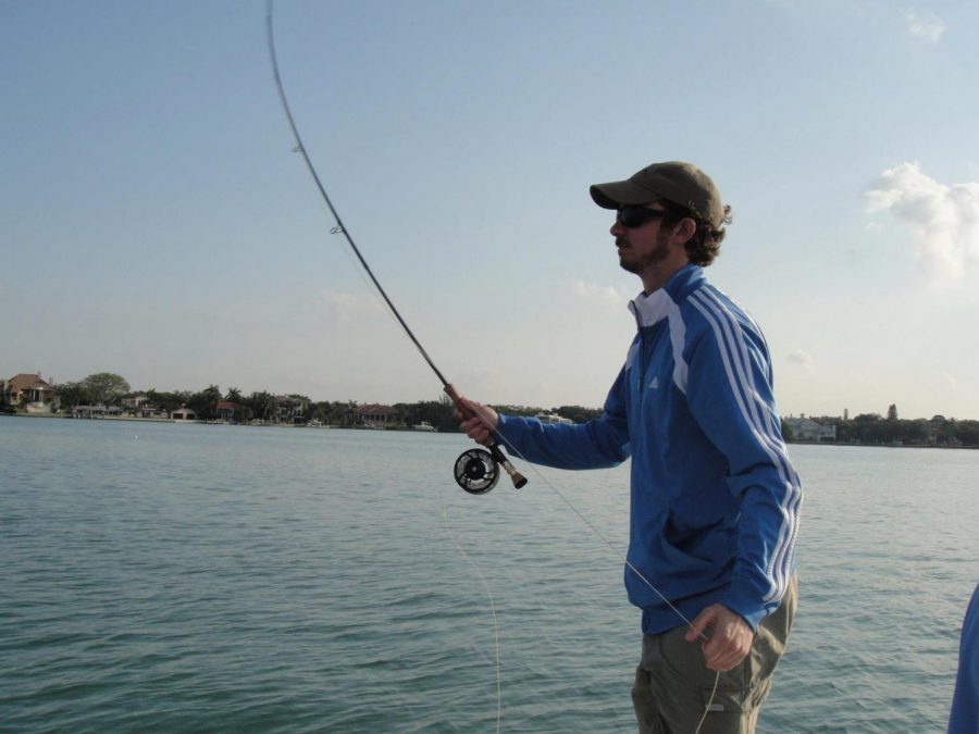 Karl+Mellander+is+teaching+a+fly+fishing+course+during+H-term.
