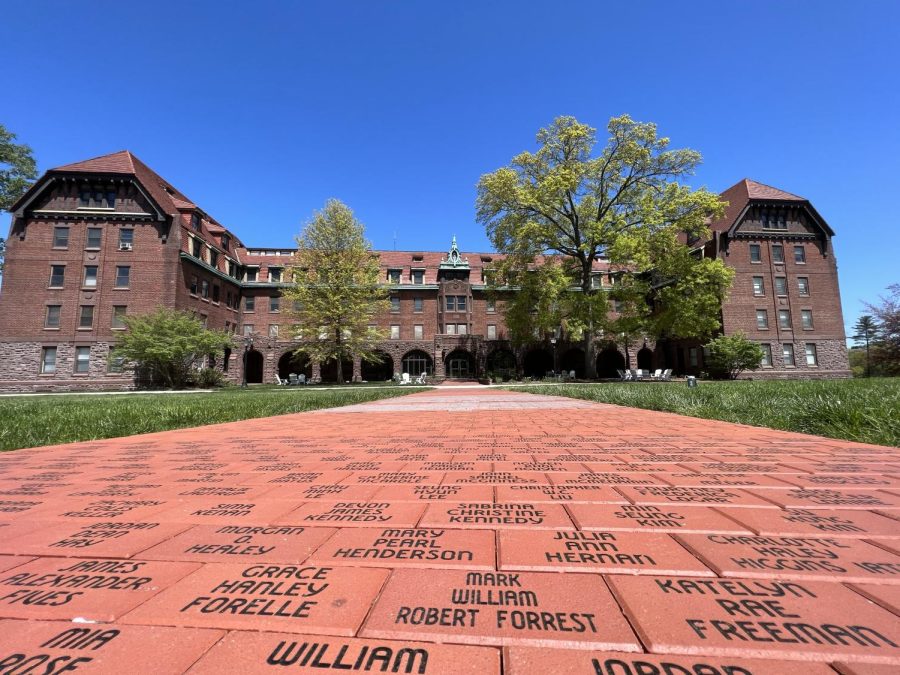 On Commencement Day, Hill sixth formers will walk across the brick on the Quadrangle.