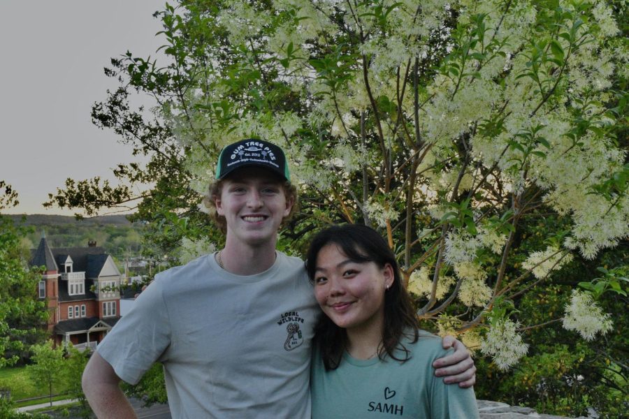 Jesse Corser-James ’23 and Stefanie Li ’23 are excited to work together on SGA. 