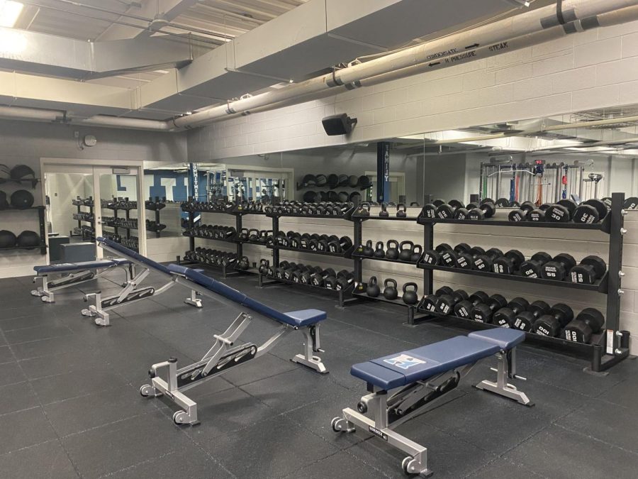 The weightroom gets a makeover with new racks and machines 