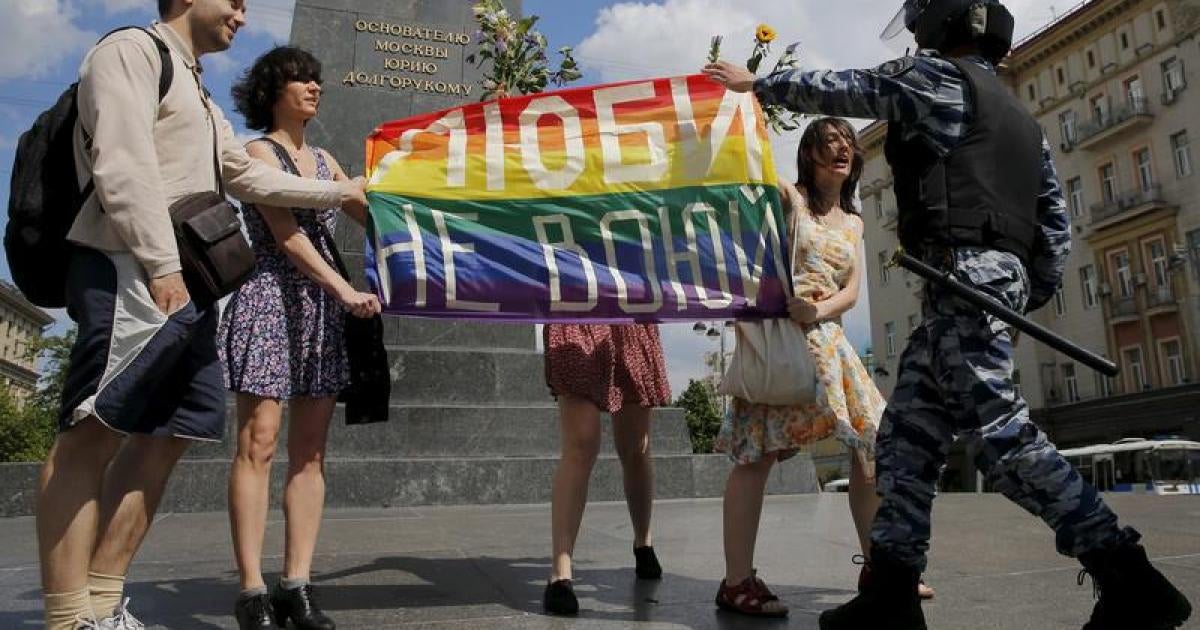 Russian students protest against the effective criminalization of the LGBTQ community. Russias Supreme Court, the Gosduma, recently cleared the way for a law that prohibits the distribution of any media that portrays or references non-traditional sexual orientation.