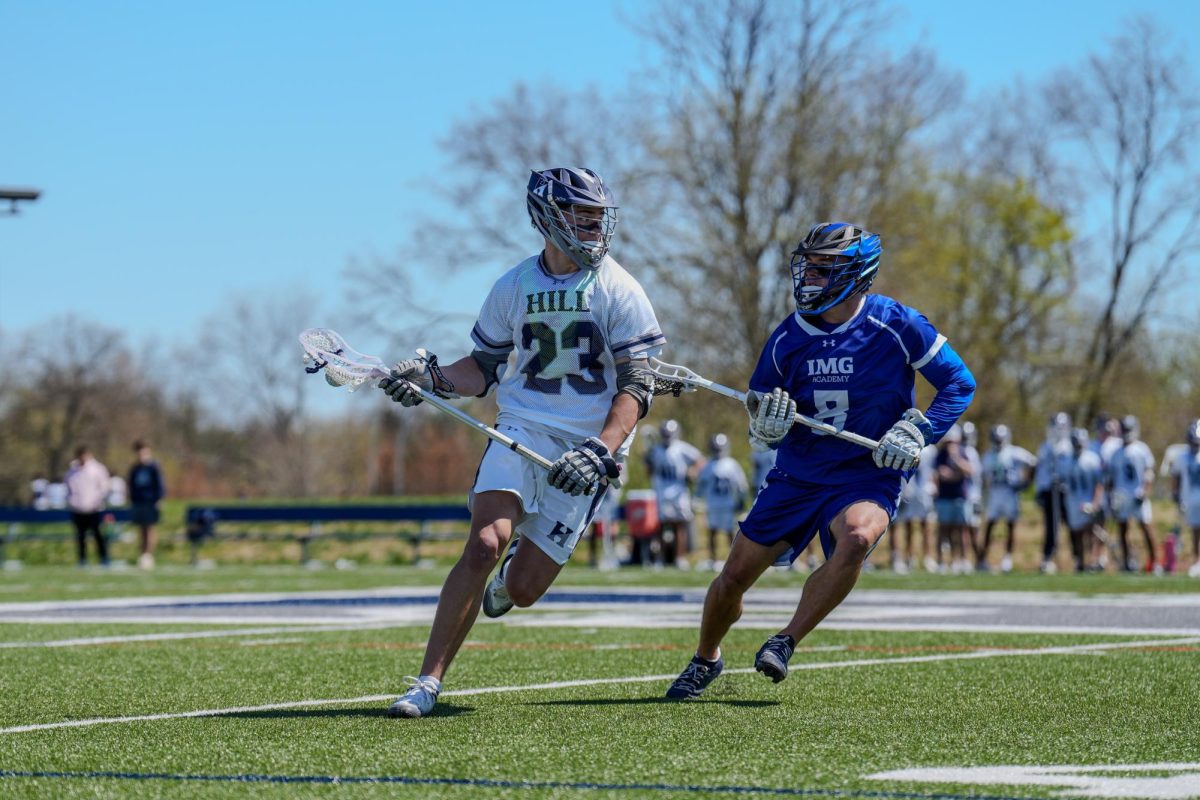 Chase Aquino '28, left, was recently named a top-five college recruitment prospect. It's incredibly rare for a fourth-form-age player to reach this achievement. 